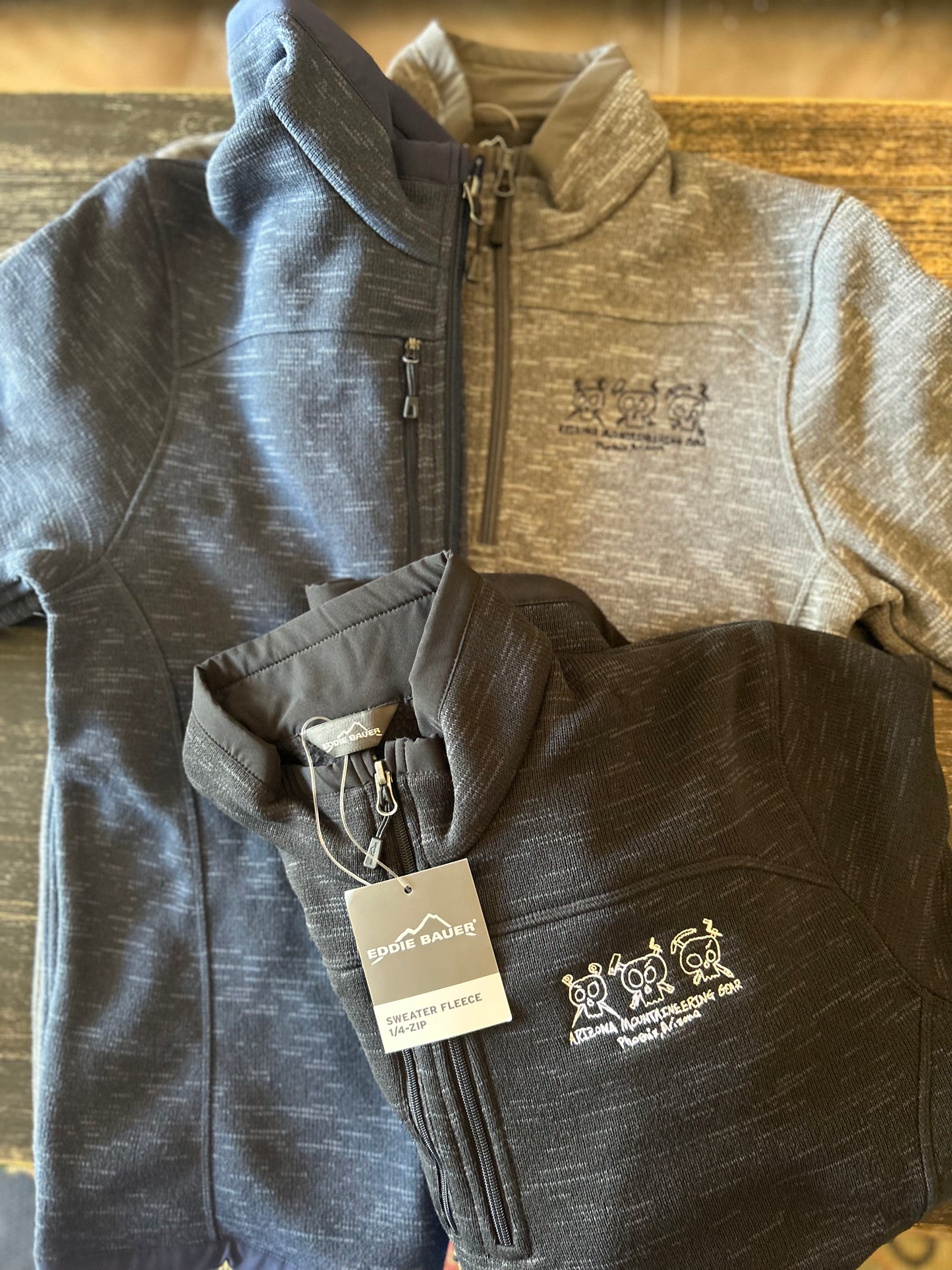 AMG 1/4 zip fleece sweater
