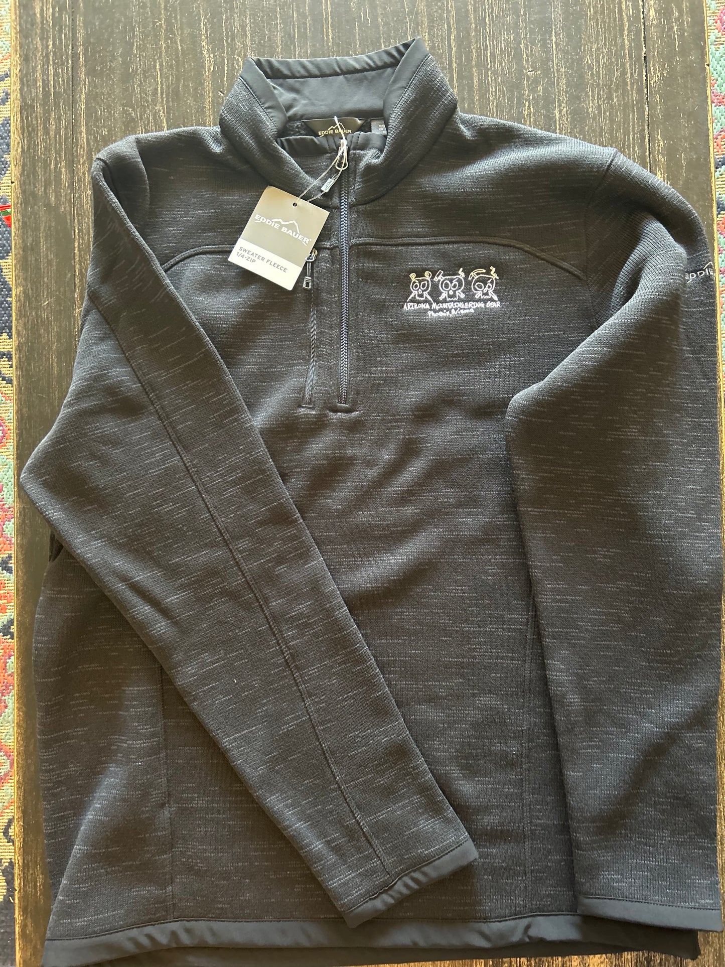 AMG 1/4 zip fleece sweater